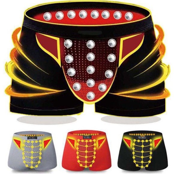 Magnetic Therapy Men Boxer Shorts Enlargement Underwear - Picture 2 of 12